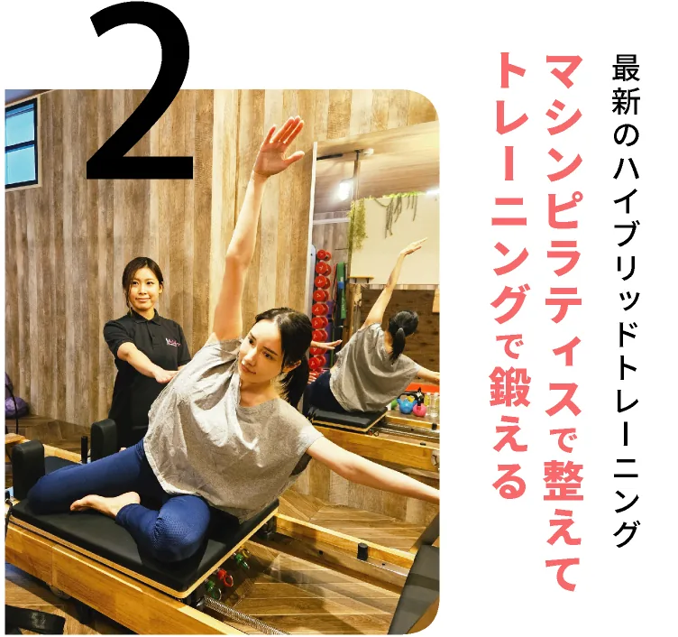 マシンピラティスで整えてトレーニングで鍛える